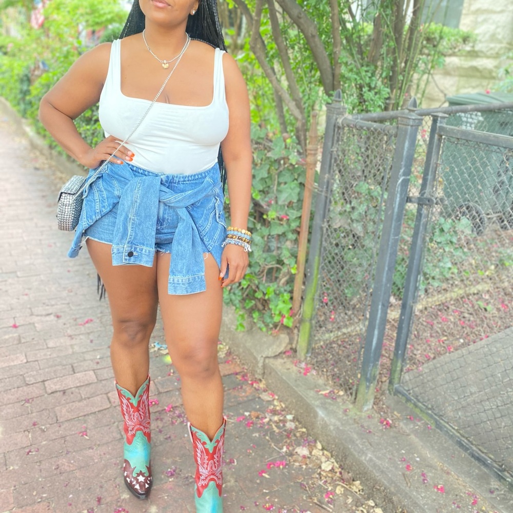 Large Denim Shorts